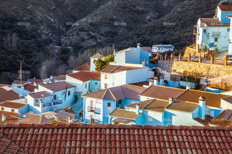 Blue village Júzcar Andalusia 