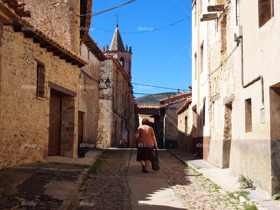 Village of teruel in spain