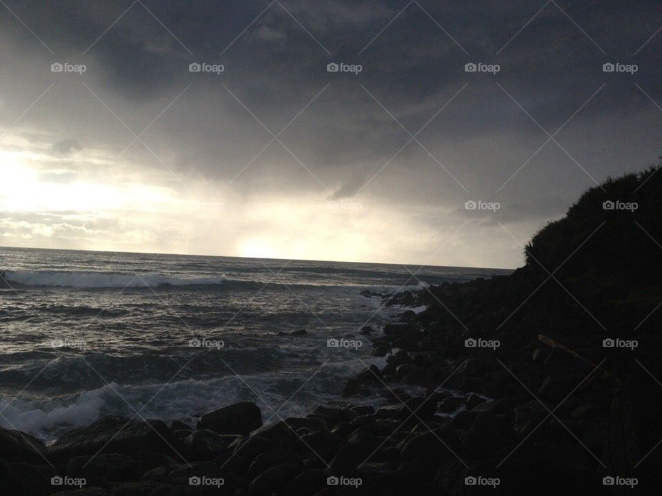 Stormy Sunrise Burleigh Cove