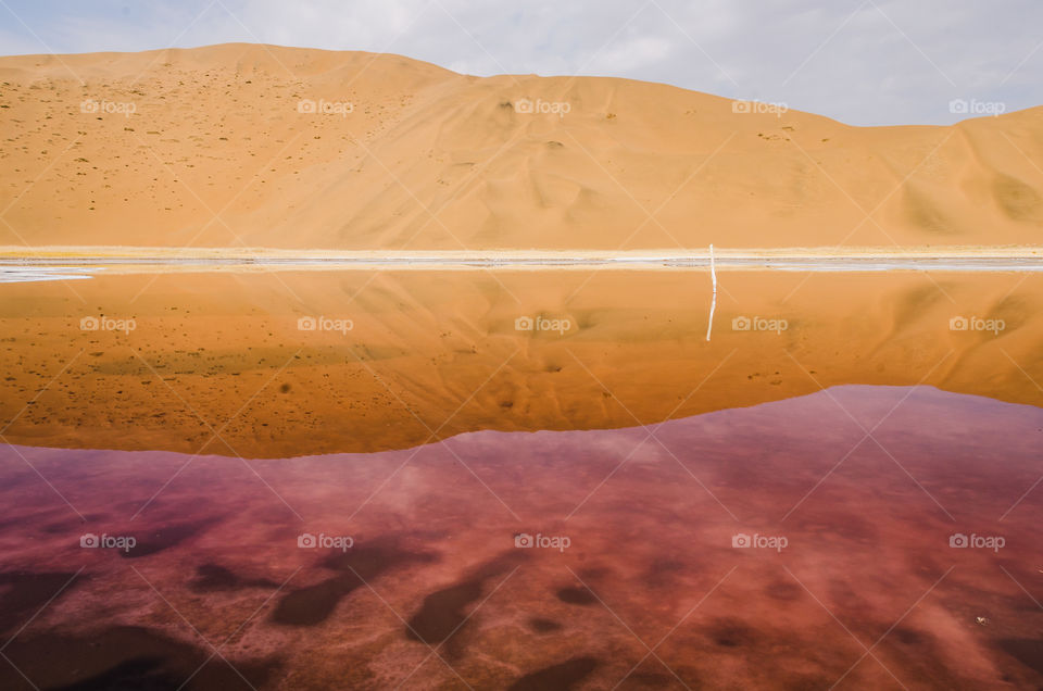 Salt lake gobi desert