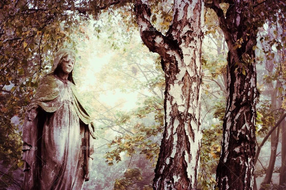 Old cemetery sculpture