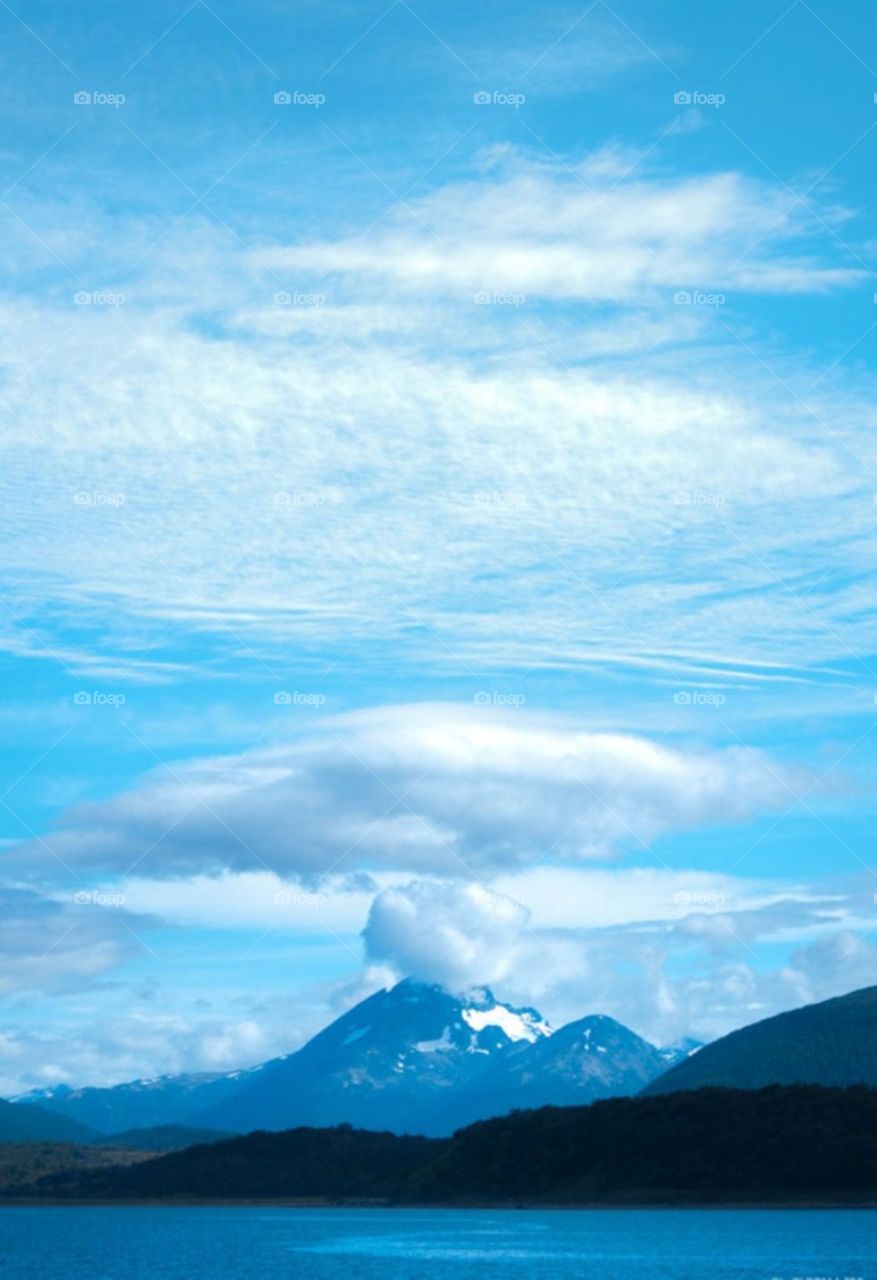 Nubes en una increíble ilusión óptica