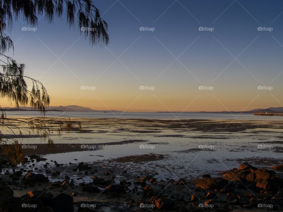 Scenic view of idyllic beach