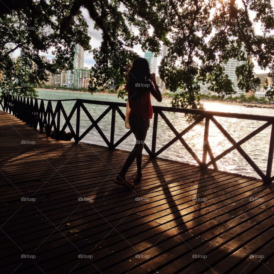 Photographing the sunset