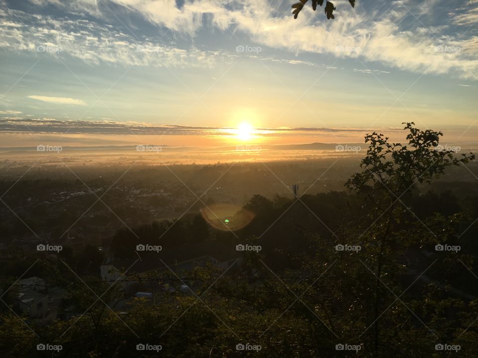 Beautiful morning sunrise 