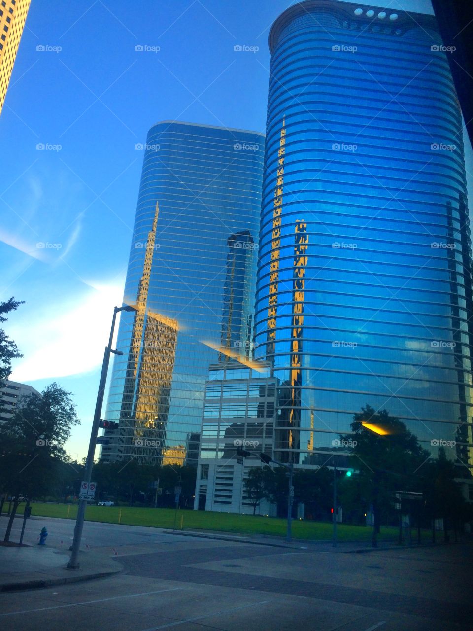 Downtown Houston. Building downtown Houston