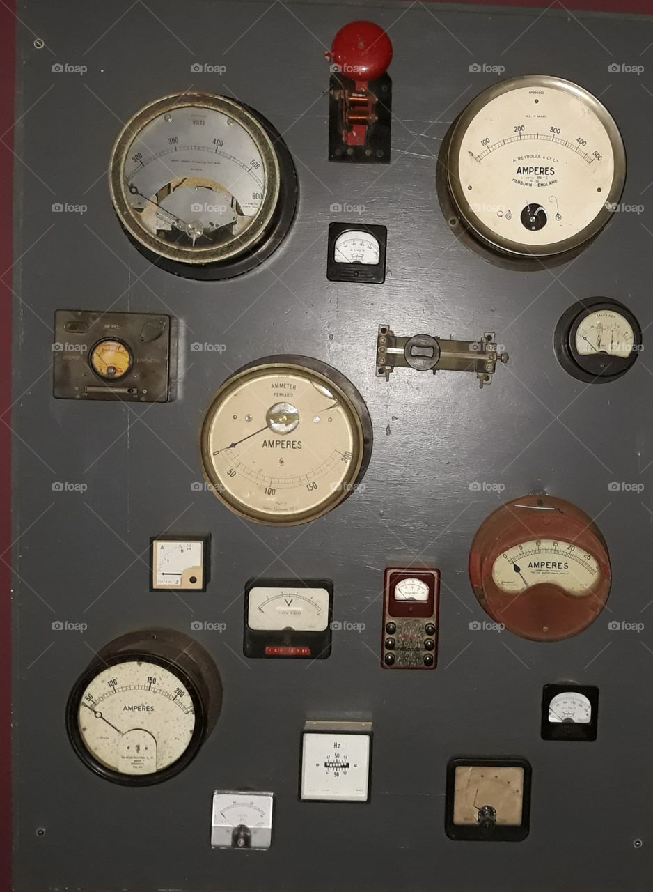 old electric gauges