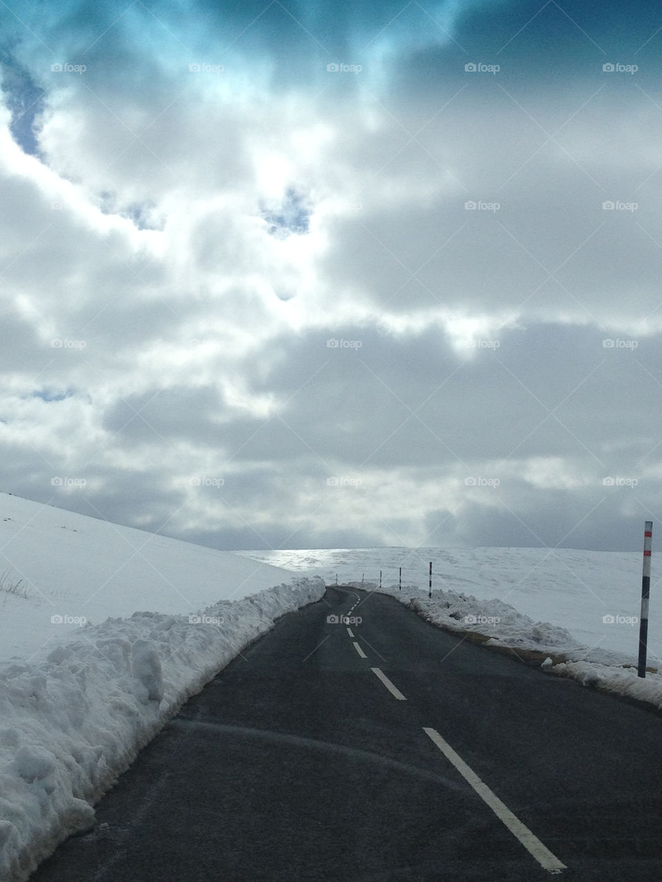snow road april weardale by dramaqueenz