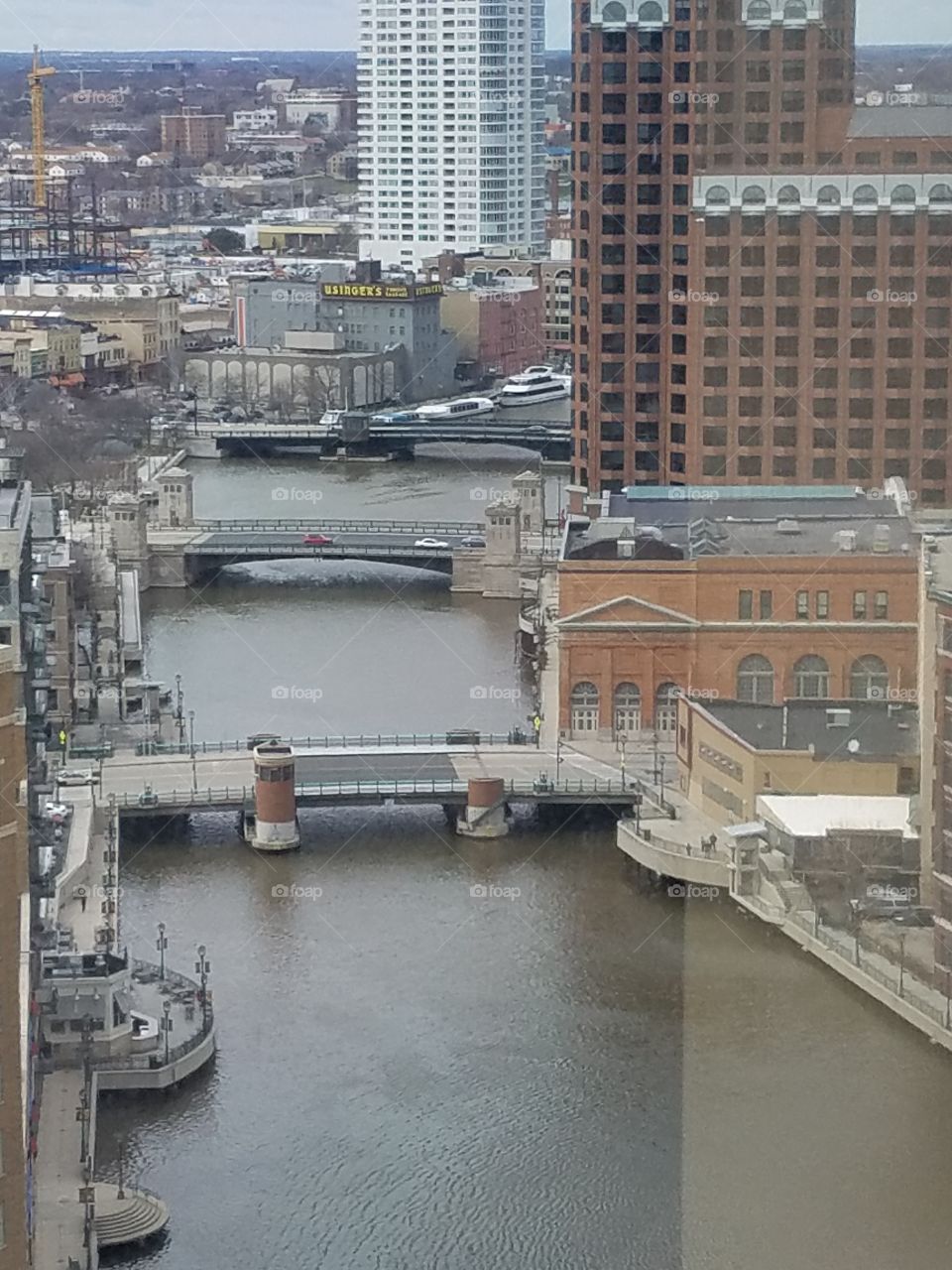 Milwaukee River And Bridges