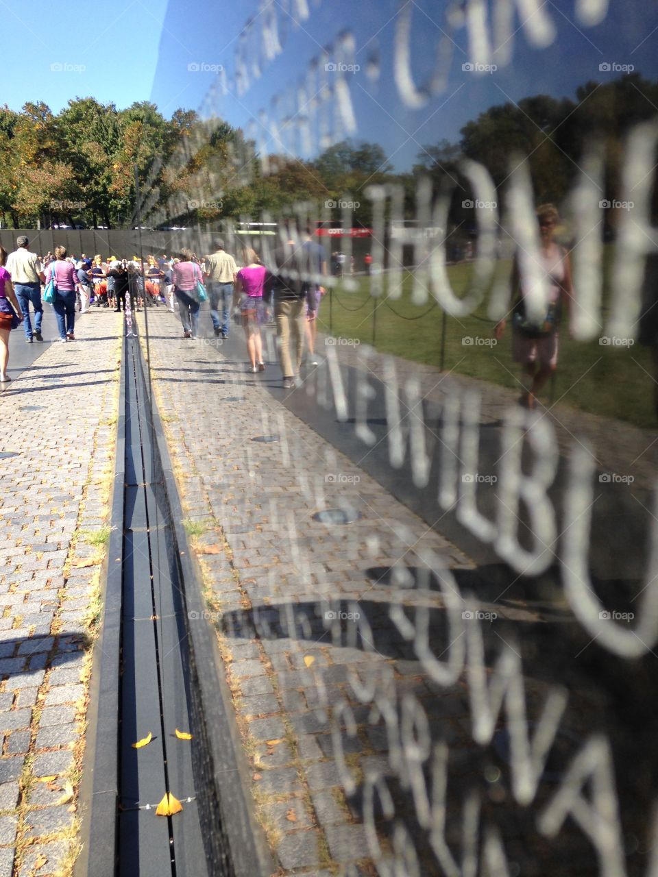 The Wall. The Vietnam Memorial in DC