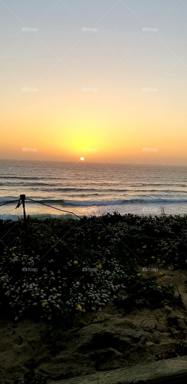 sunset in California