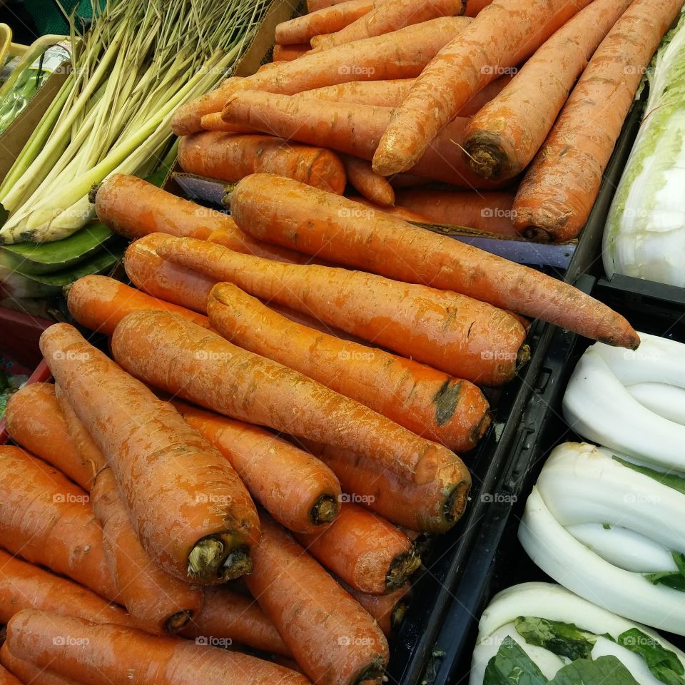Root, Carrot, Food, Vegetable, Market