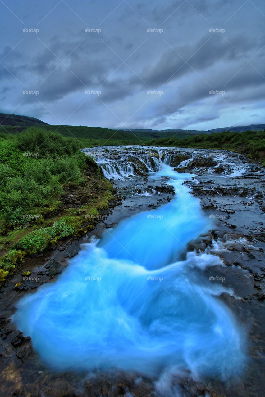 Bruarfoss Waterfall, Iceland