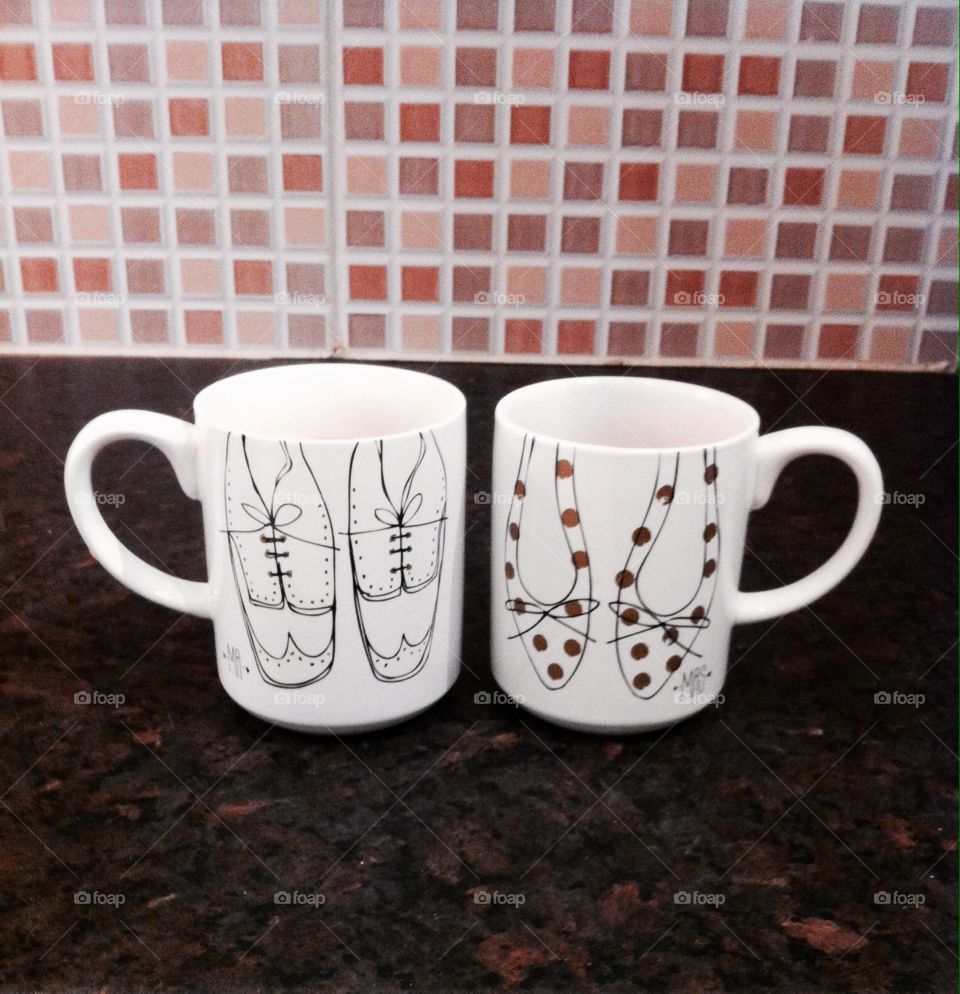 Mr & Mrs cups