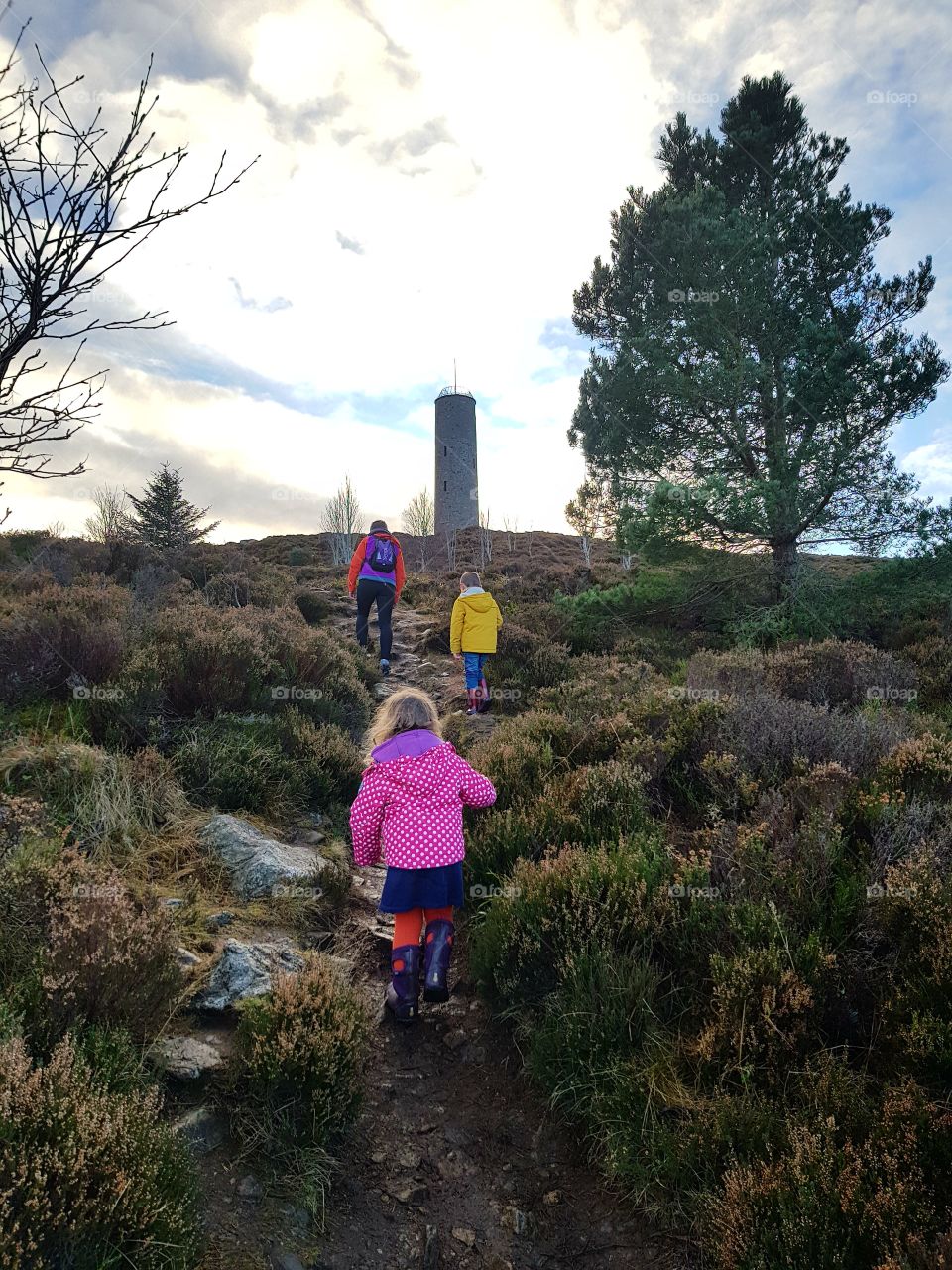 hill walking in Scotland with the family