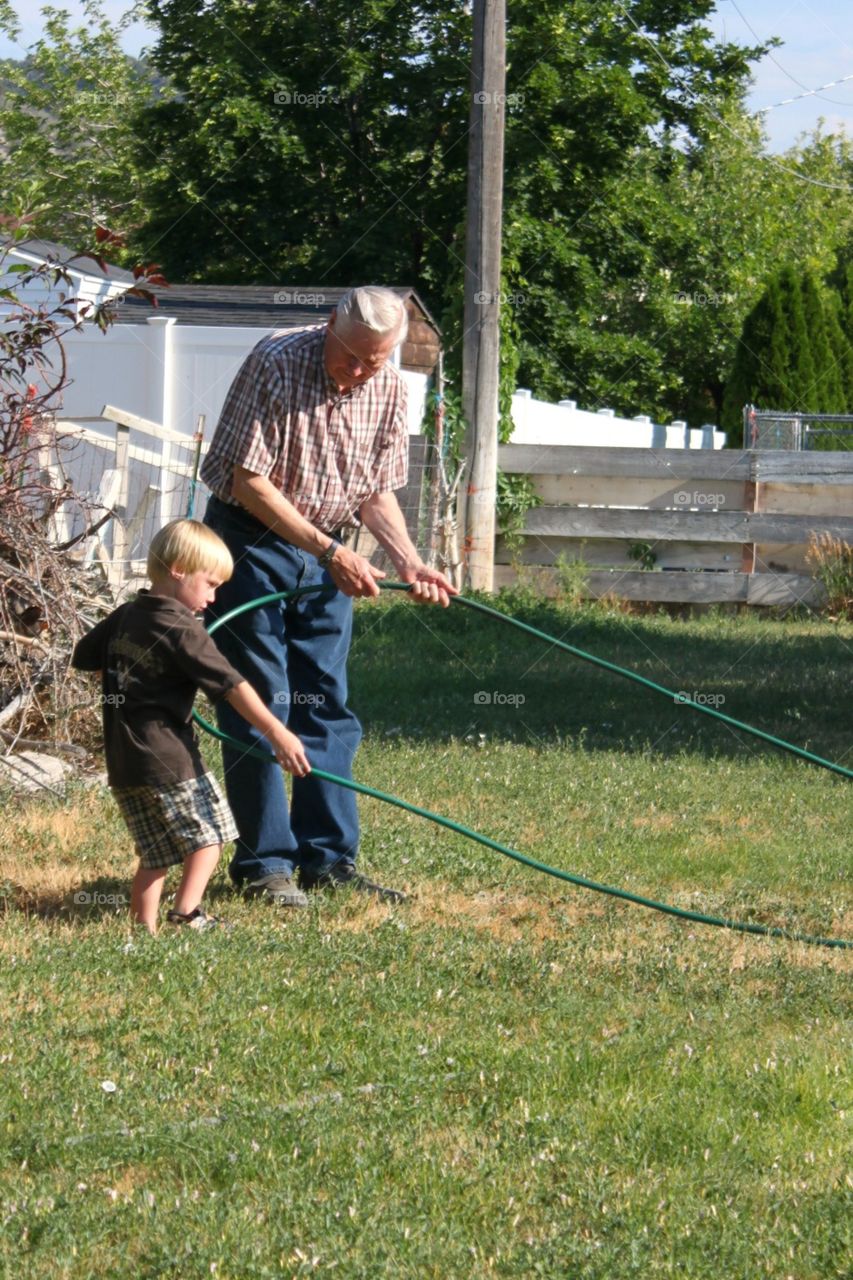 Helping Grandpa