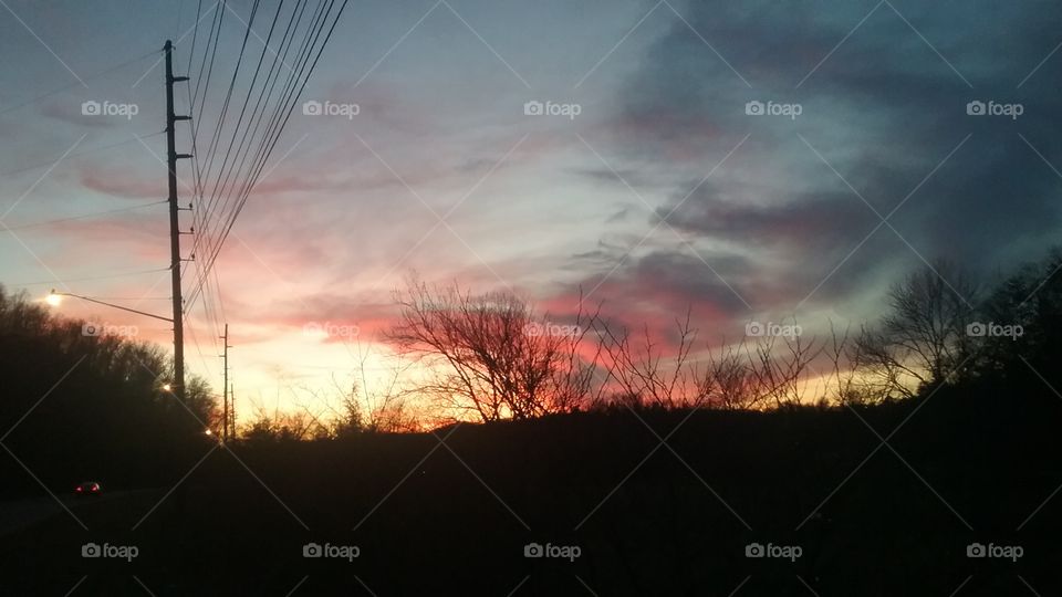 Landscape, Sunset, Dawn, Evening, Sky