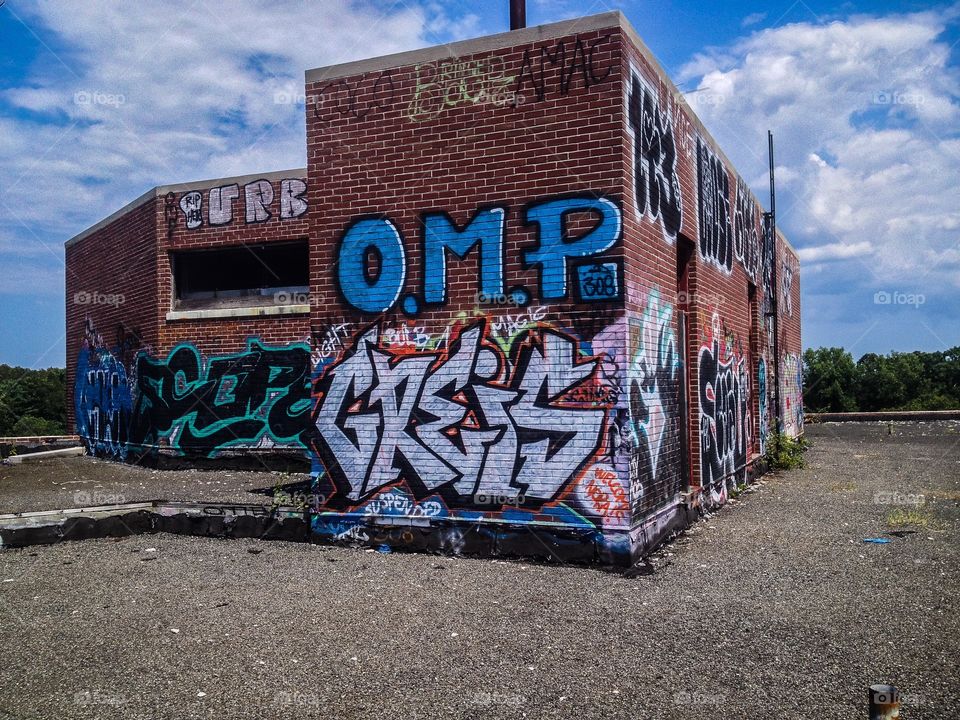 Graffiti, No Person, Street, Signal, Outdoors