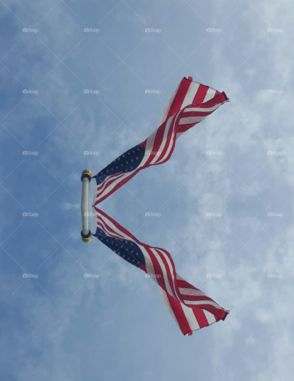 American Flags Mirror -Image