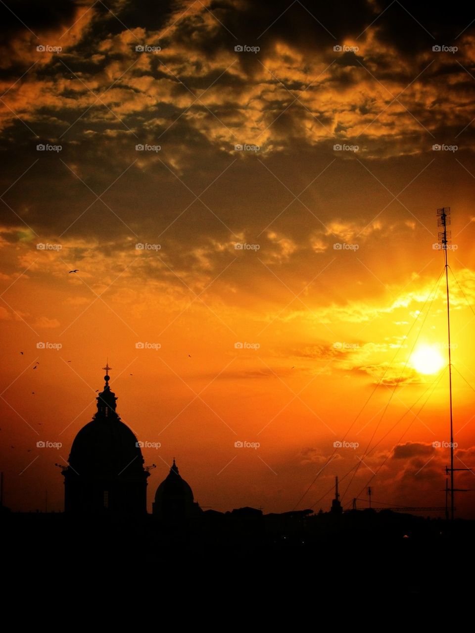 St Peter's Basilica at Sunset