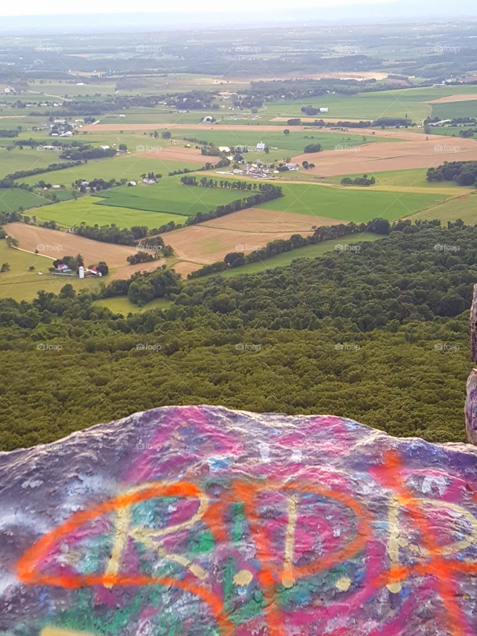 landscape from high rock