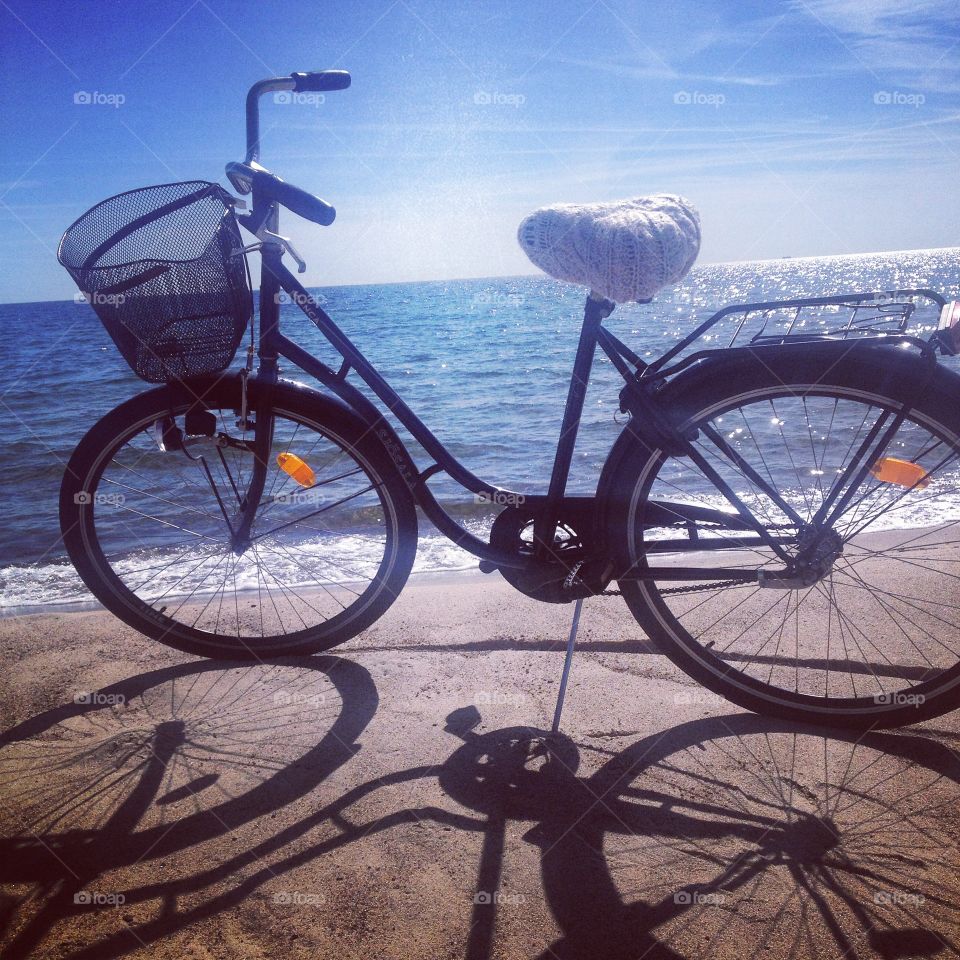 At The ocean . My bike 
