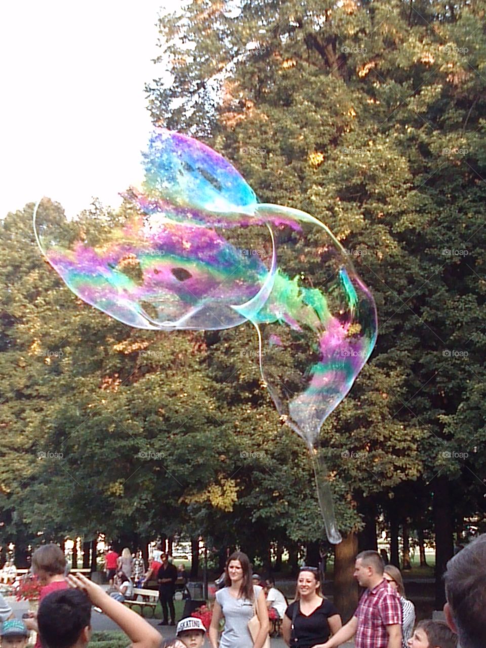 bubble in the air