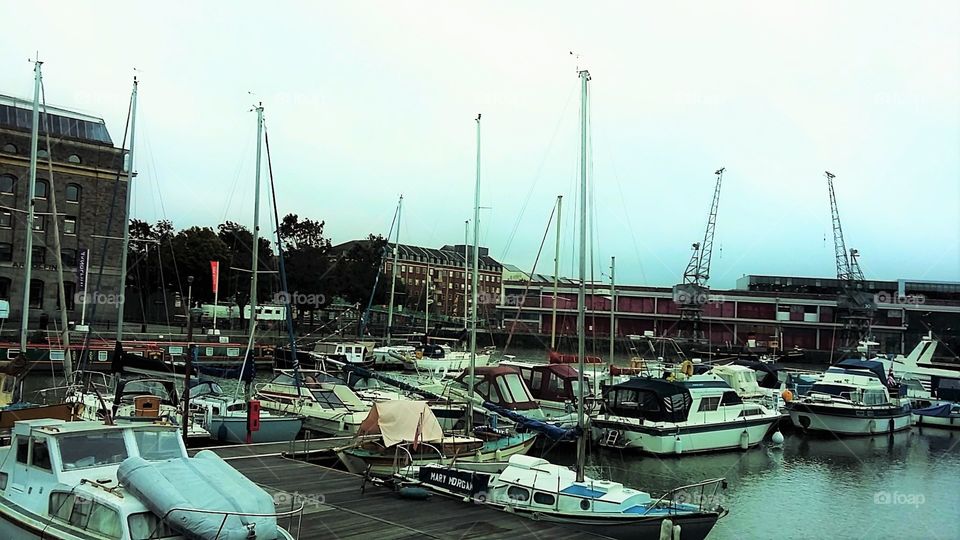Boats on Bristol Harbourside