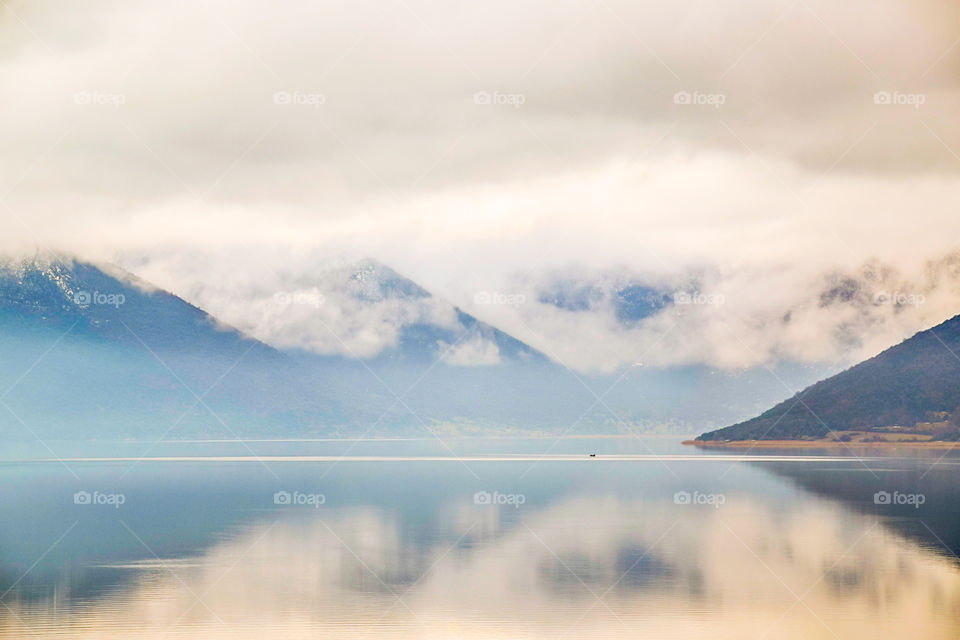 Lake Landscape At Prespes, Florina Region In Greece