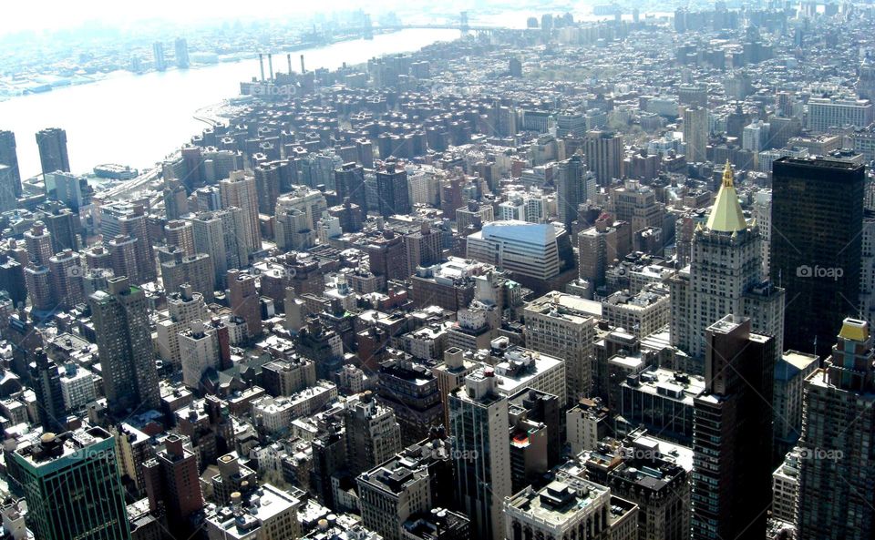 New York City from building top