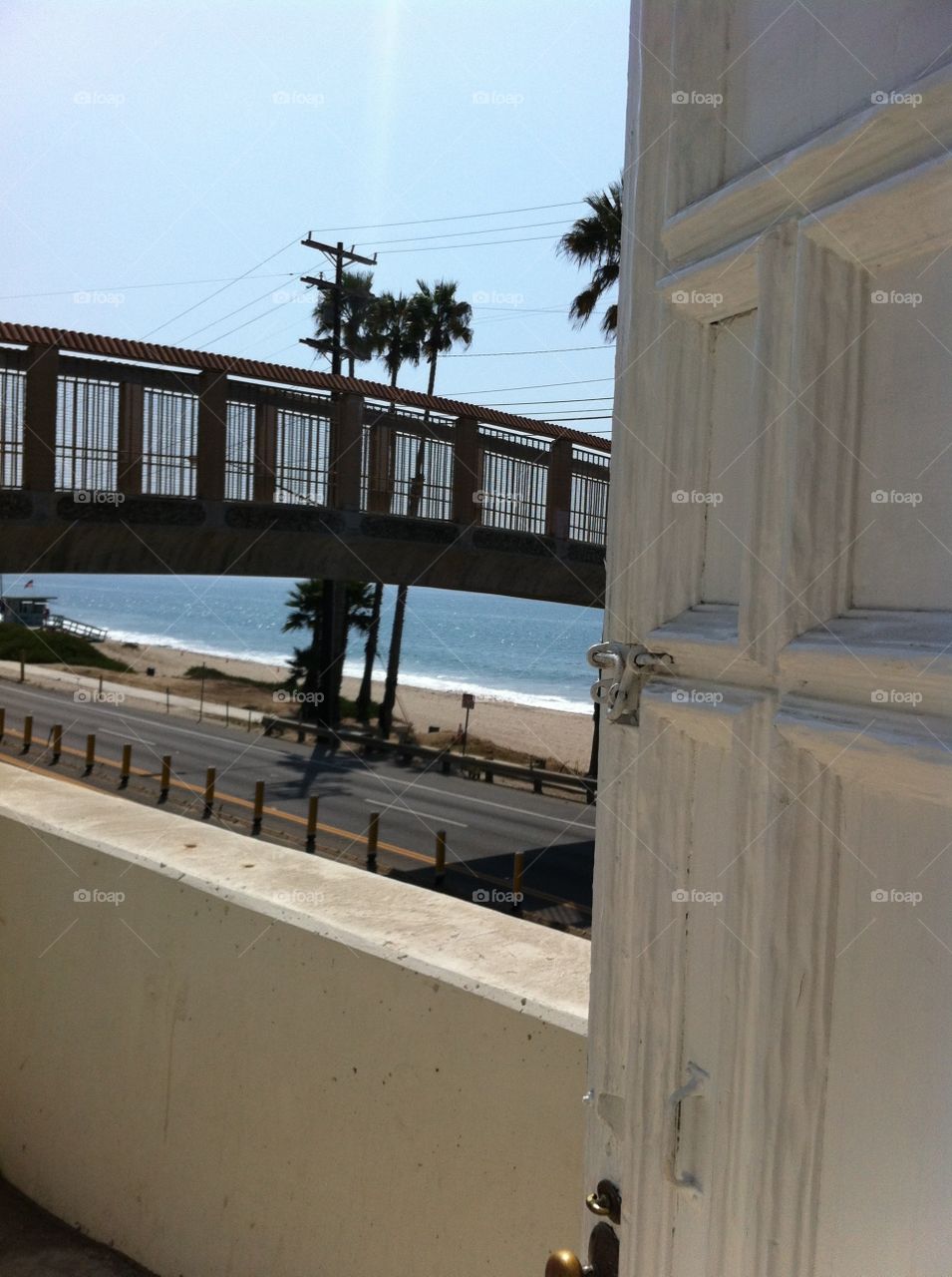 Door to the Ocean. View from the upstairs doorway of Paulist Productions in Malibu, CA.