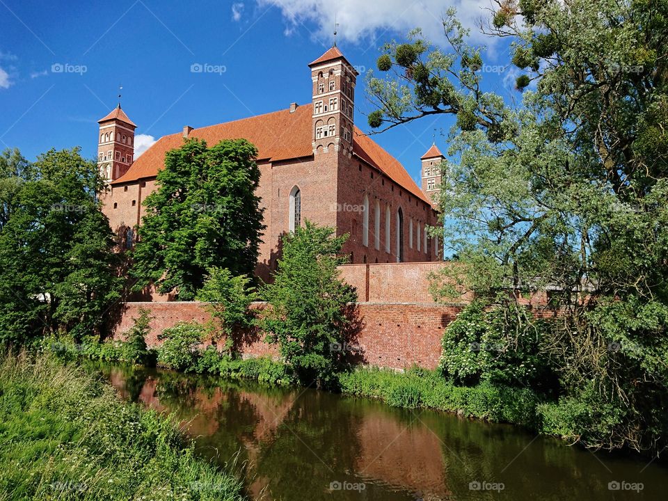 Castle. Lidzbark Warminski, Poland