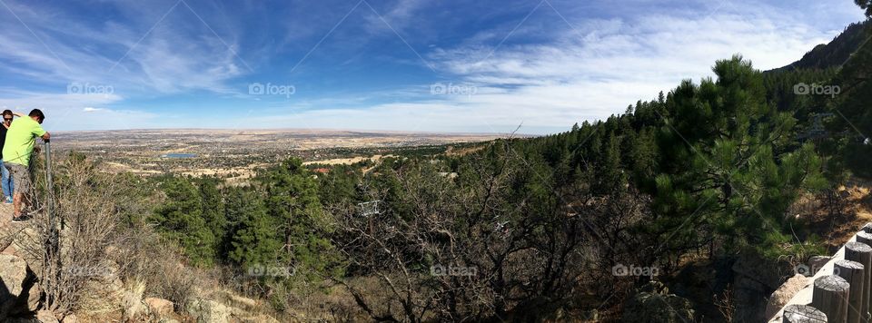 From the top of the Cheyanne mountain zoo 