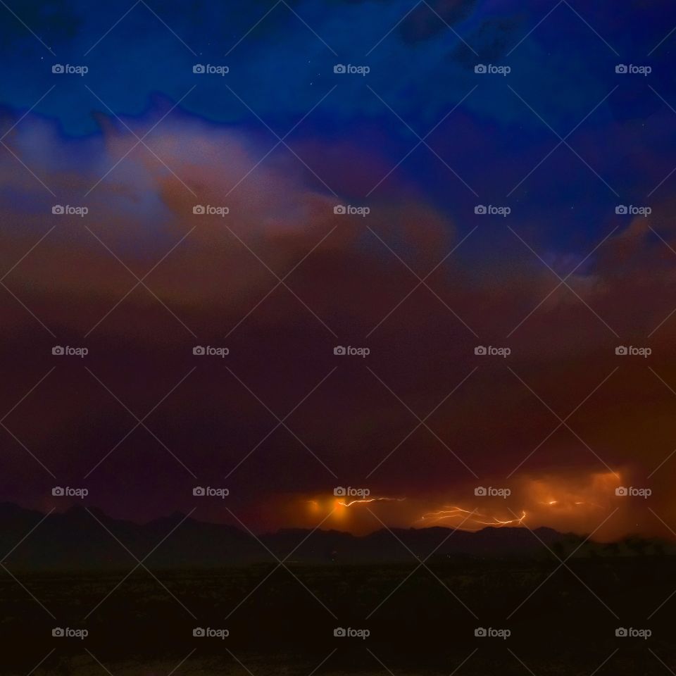 Lightning in the distance