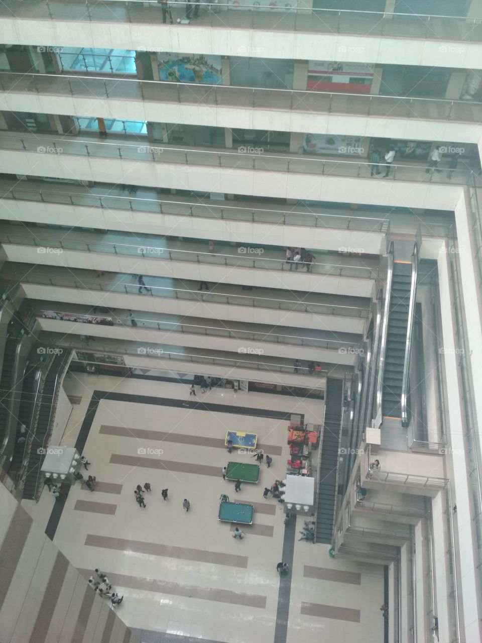 Inside mall