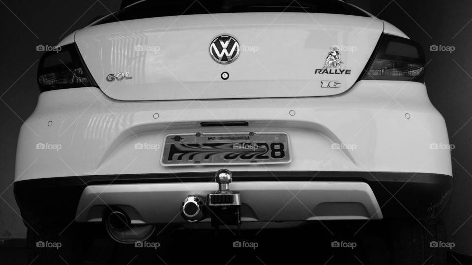 Traseira de  Volkswagen Gol Rallye 2011.