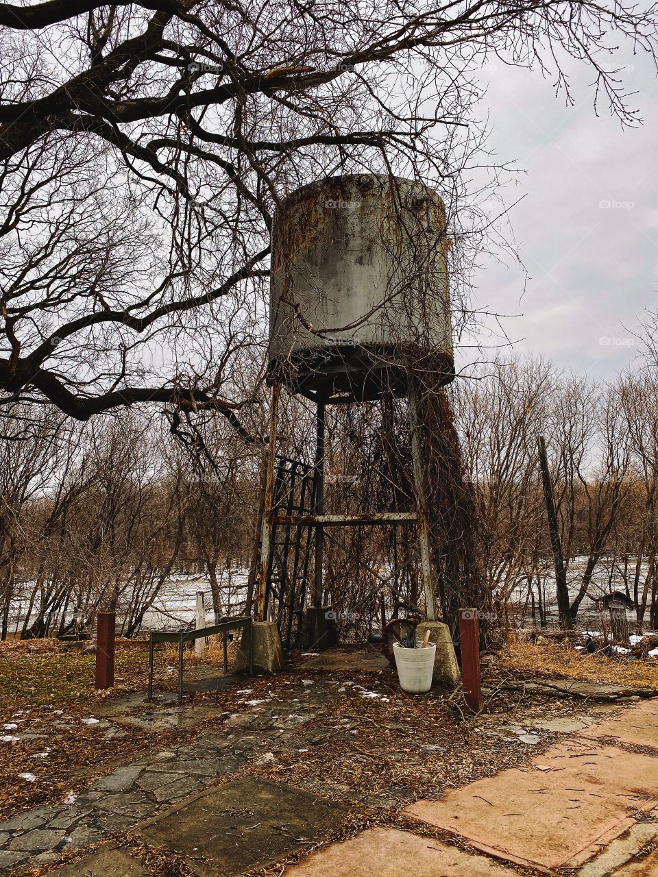 Old abandon water tower 