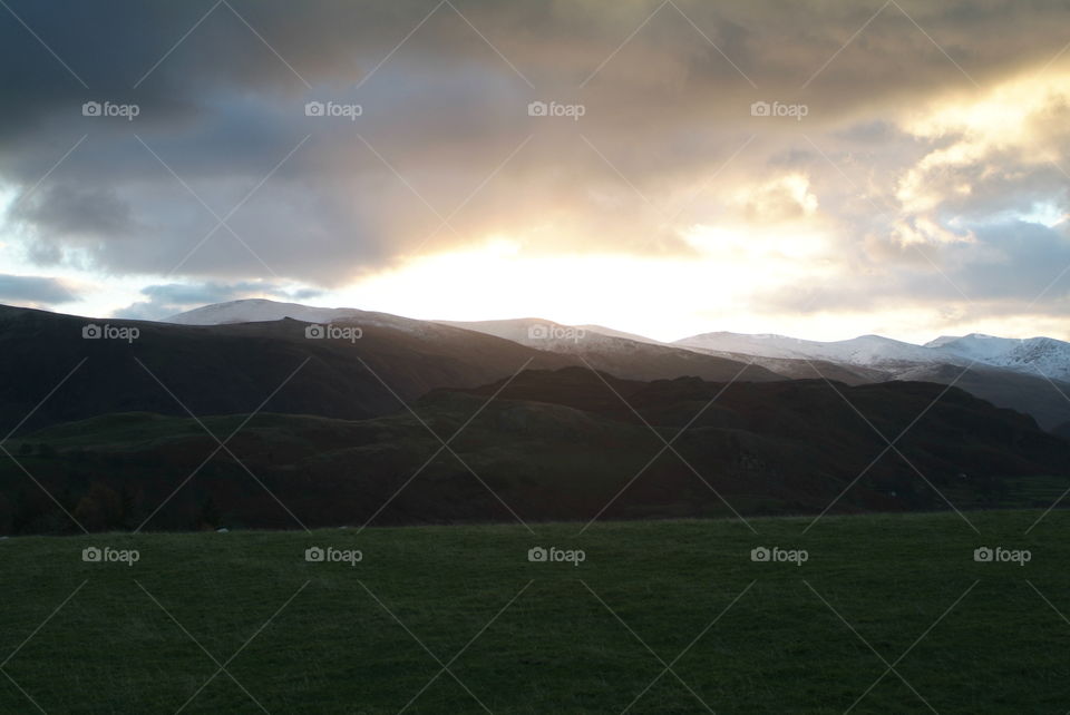 Sunrise in Lake District 