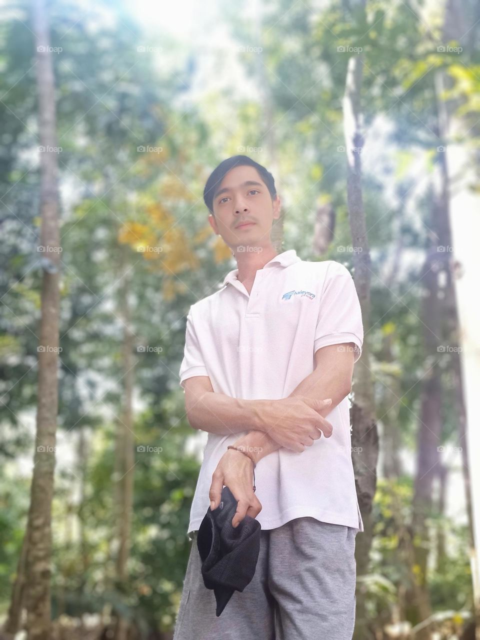 Background with natural trees