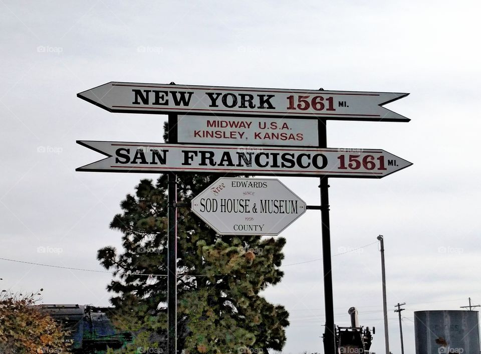 Midway between New York and San Francisco, Kinsley, KS - Midway U.S.A.