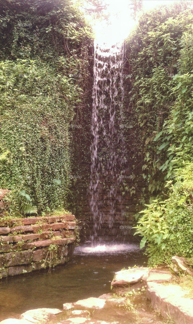Waterfall at Hodges Garden state park 