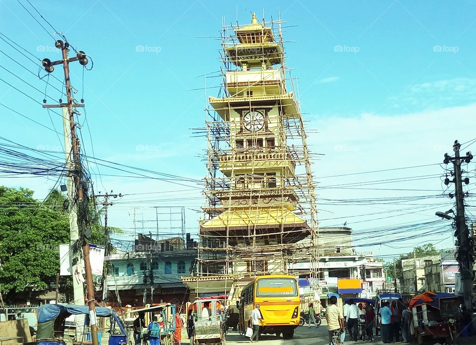 watch tower of Nepal.