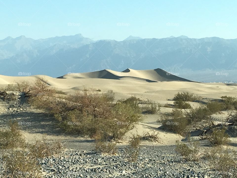 Crossing through Death Valley, California 