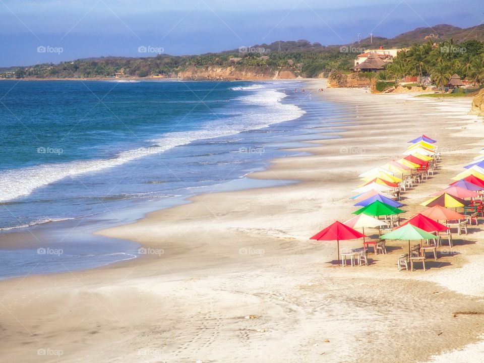 Beach umbrellas