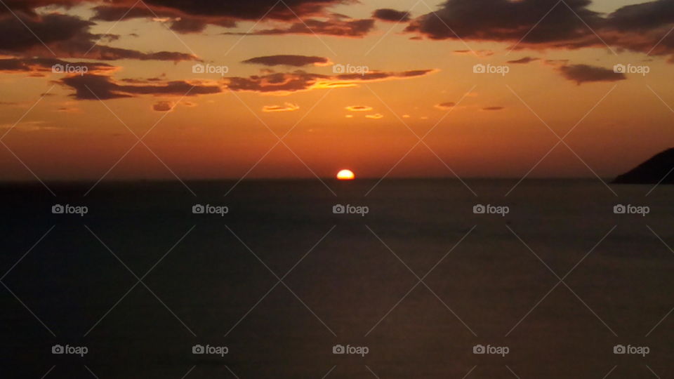 Sunset, Beach, Water, Sea, Evening