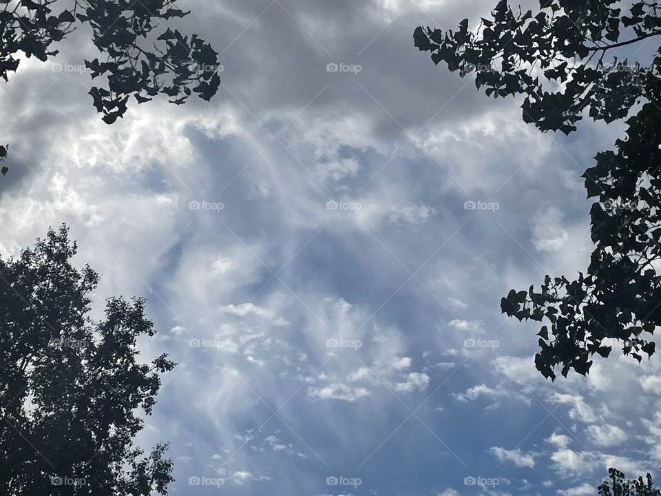 Dark ominous clouds coming in