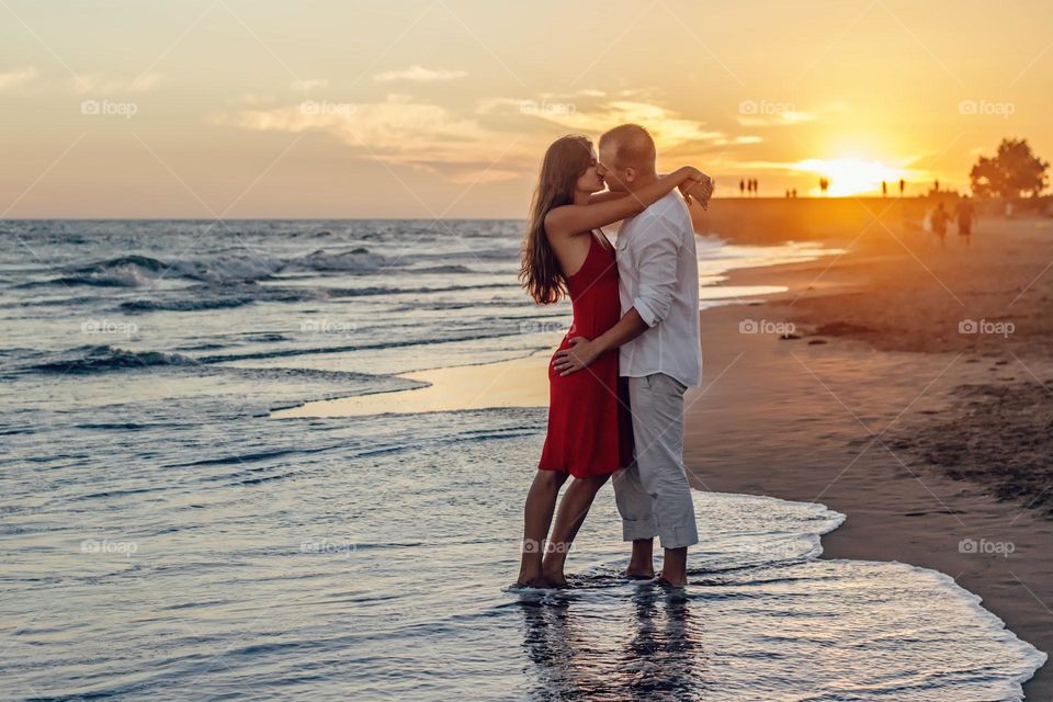 love in the sunset