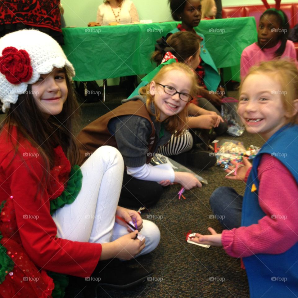 Child, Group, People, Woman, Celebration