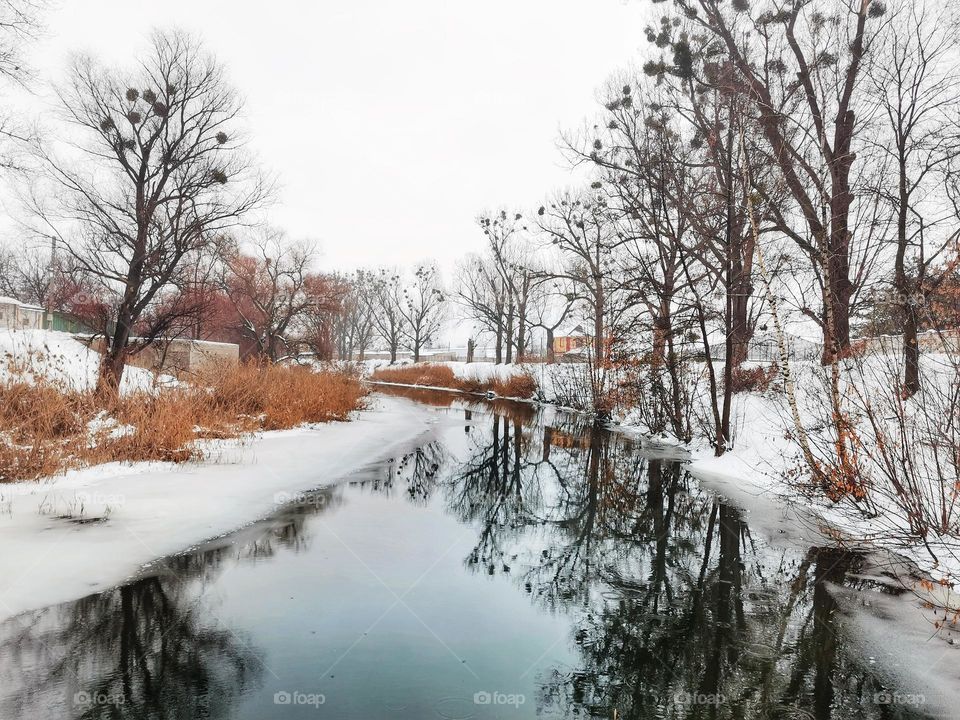 Reflection of winter