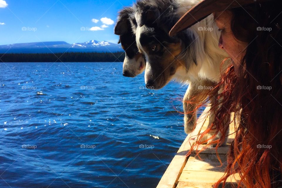 Dock days with the dogs. Watching all the fish swim by and enjoying the view in the great outdoors!